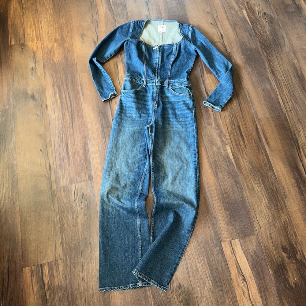 Zara Denim Jumpsuit